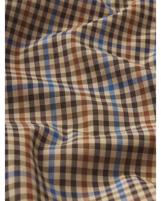 FRAME Natural The Plaid Mac Coat