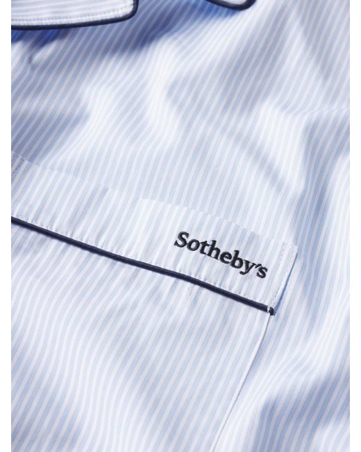 FRAME Blue Sotheby's Pajama Shirt