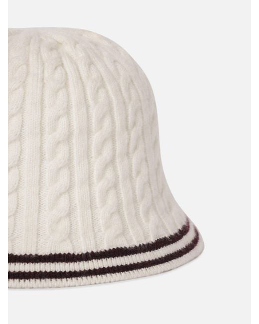 FRAME White The Cable Bucket Hat