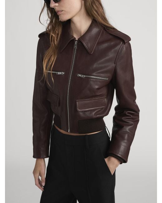 FRAME Brown The Aviator Jacket