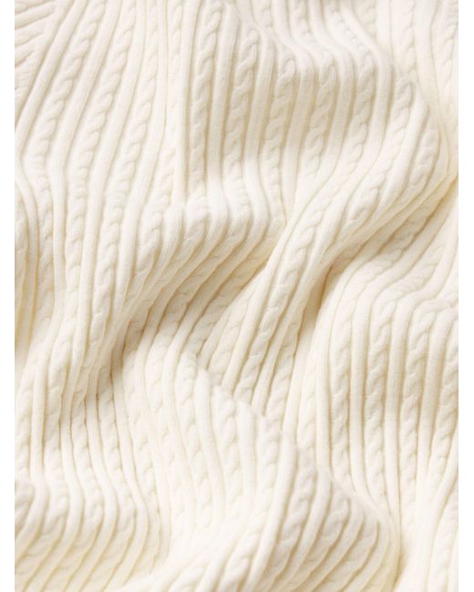 FRAME White The Fine Cable Tee