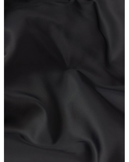 FRAME Black The Nylon Bomber Jacket