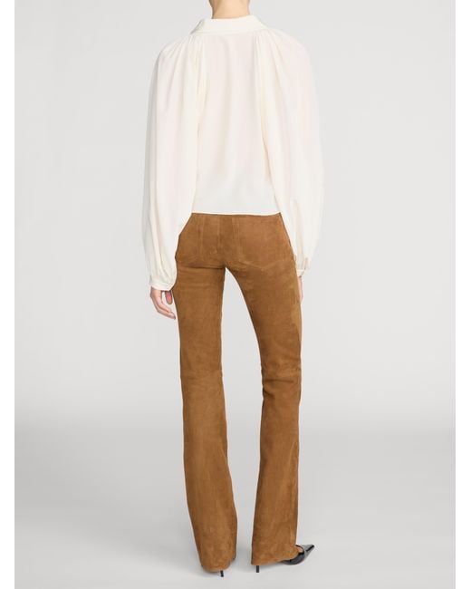 FRAME White The Silk Gala Shirt