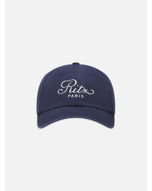 FRAME Blue Ritz Cotton Hat