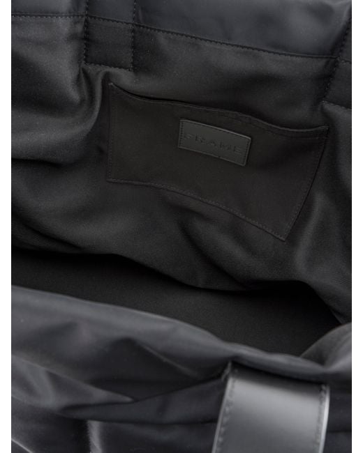 FRAME Black Nylon Quilted Plaque Tote for men