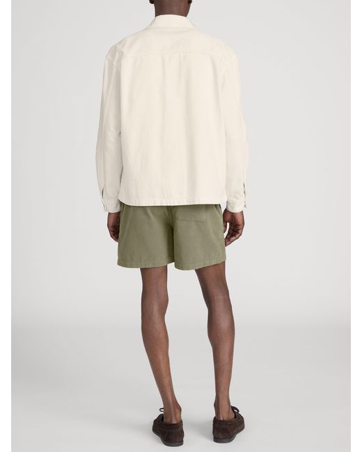 FRAME Green Canvas Shorts for men