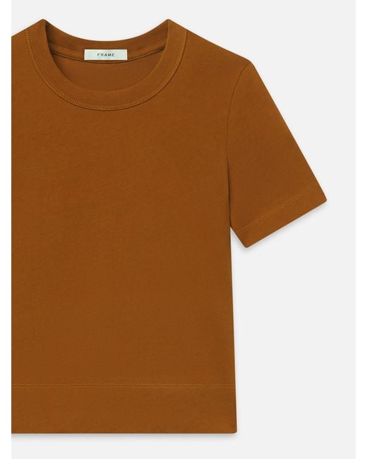 FRAME Brown The Boxy Tee