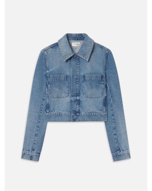 FRAME Blue The Small Denim Jacket