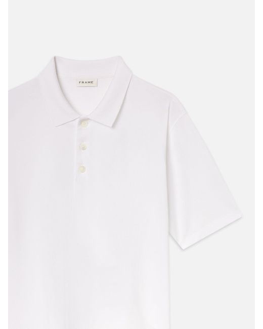 FRAME White Light Pique Polo for men