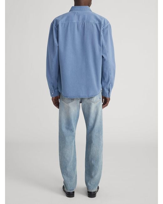 FRAME Blue Classic Cotton Shirt for men