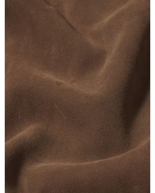 FRAME Brown Suede Trucker Jacket for men