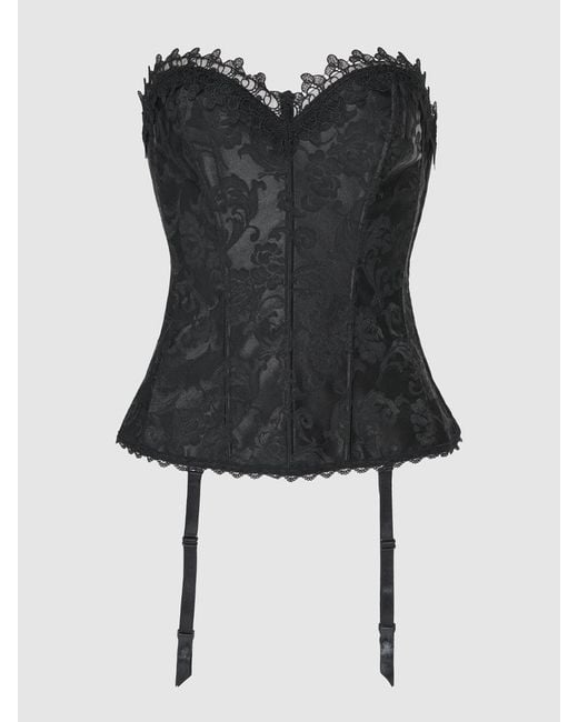 Frederick's of Hollywood Black Hollywood Dream Sweetheart Corset