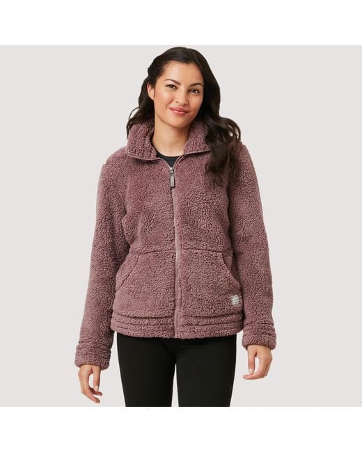 Free Country Sierra Butter Pile® Fleece Jacket in Mauve (Purple) Lyst