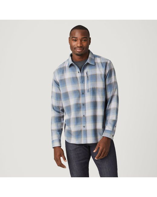 Free Country Easywear Flannel Shirt in Blue for Men Lyst