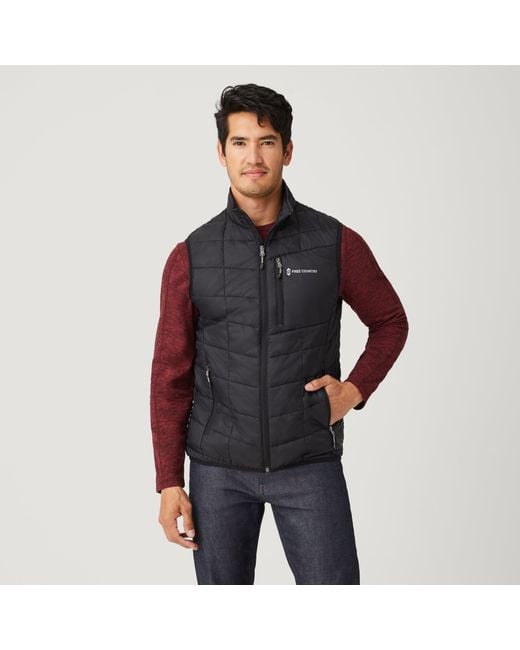Free Country Freecycle® Stimson Puffer Vest in Black for Men | Lyst