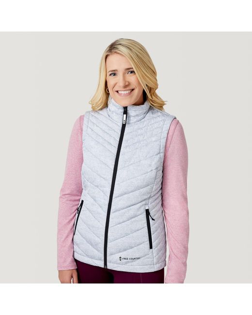 Free Country FreecycleÂ® Lansby Packable Puffer Vest in Blue | Lyst