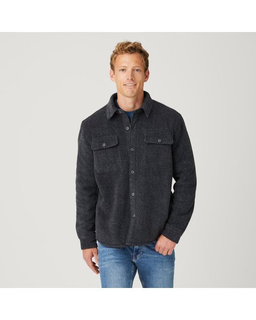 Free Country Mountain Ridge Sueded Chill Out Fleece Jacket in Black for Men Lyst