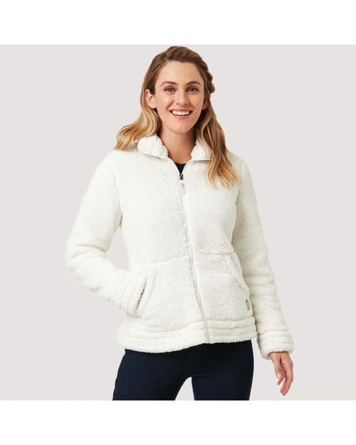 Free Country Sierra Butter Pile® Fleece Jacket in Cream (White) | Lyst