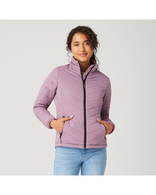 Free Country FreecycleÂ® Lansby Packable Puffer Jacket in Plum (Purple) | Lyst