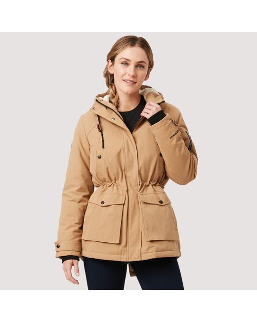 Free Country Long Cascade Canvas Jacket in Natural Lyst