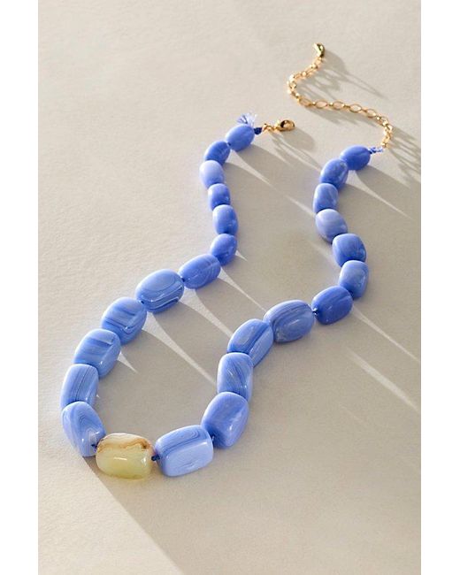 Free People Multicolor Zephyr Stone Necklace