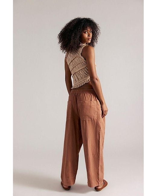 Free People Multicolor Chambers Laidback Pull-On Pants