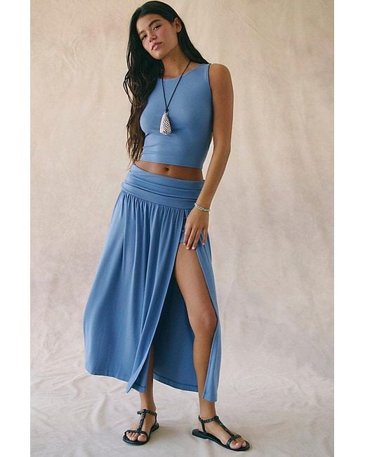 free-est Blue Arabella Skirt Set By