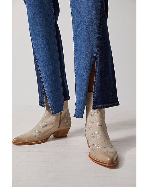 Free People Blue Bowers Embroidered Boots