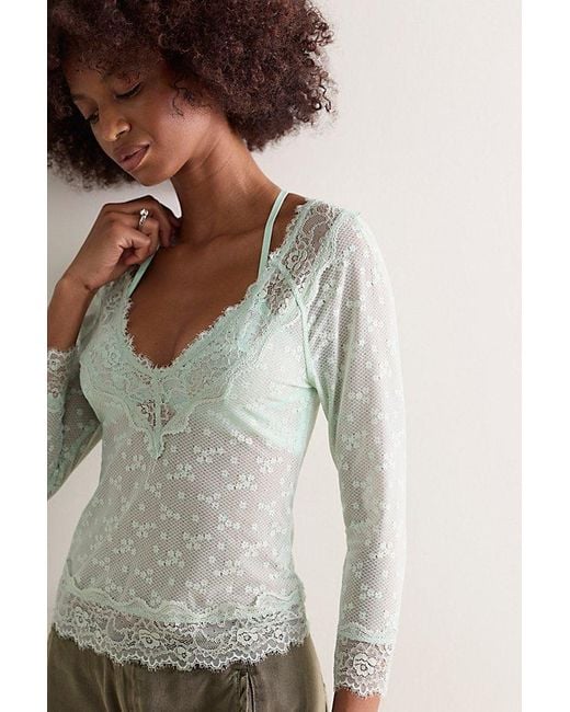 Intimately By Free People Multicolor Lace Me Twice Layering Top By