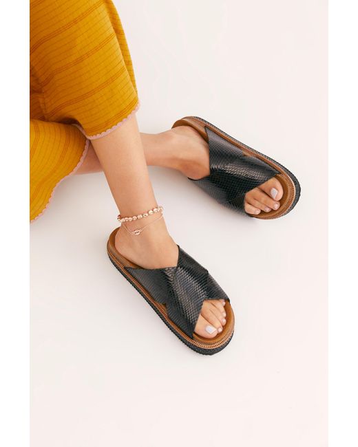 free people black sandals