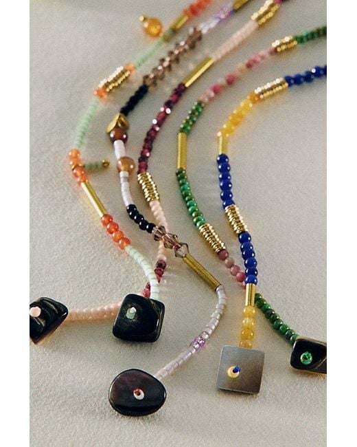 Free People Multicolor Muse Semi-Precious Beaded Bracelet