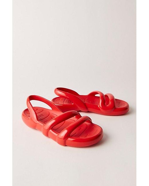 Camper Red Kobarah Flat Sandals By