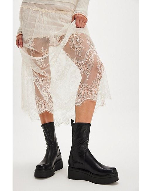 Vagabond White Vagabond Tara Platform Boots Shoe By