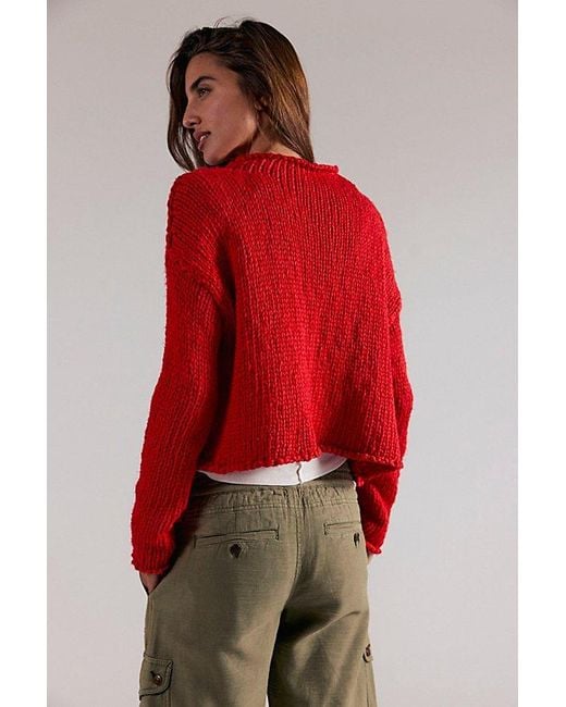Free People Red Opal Rollneck Knit Jumper