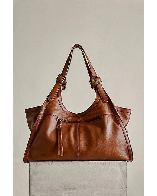 Free People Brown We The Free Emery Winged Tote Bag