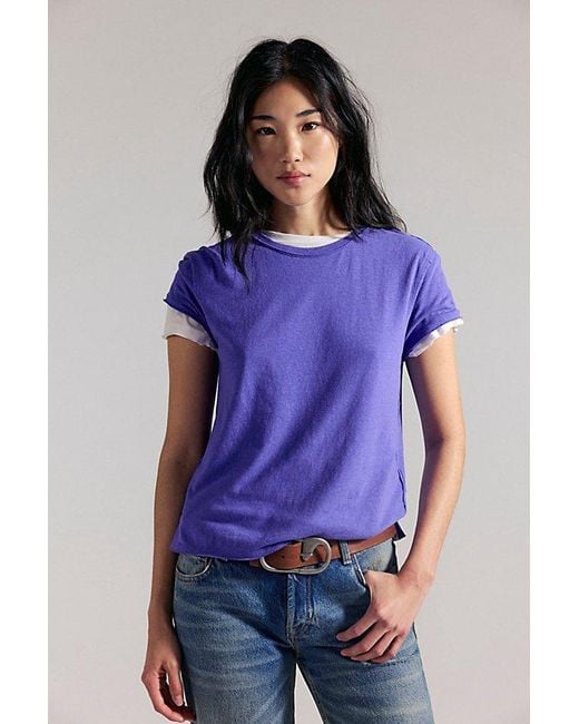 Free People Blue Nova Tee
