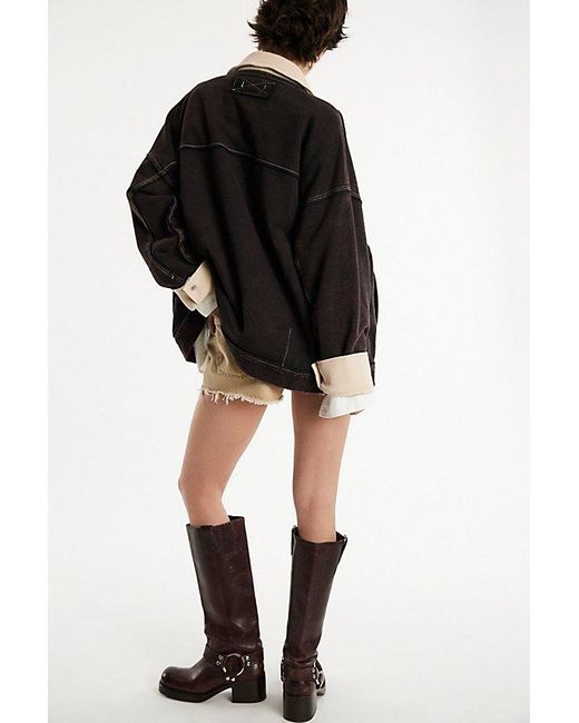 Free People Black We The Free Cabin Chore Jacket