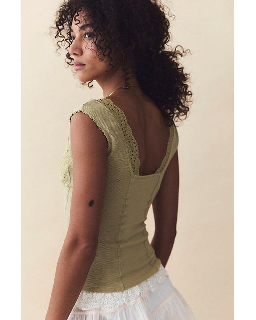 Intimately By Free People Green Blush Hour Tee By