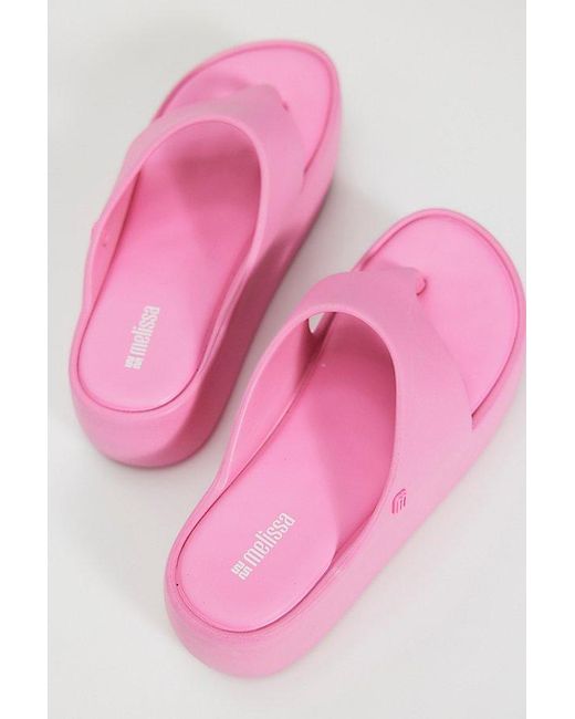 Melissa Purple Free Platform Thong Sandals