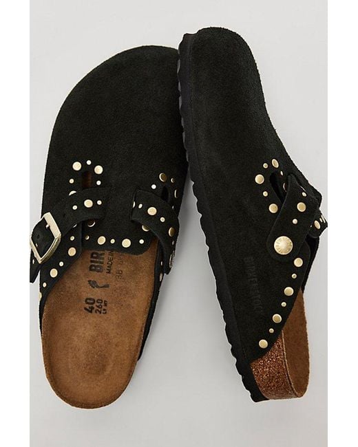 Birkenstock Black Boston Rivets Clogs