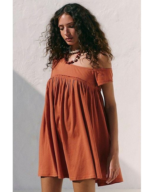 free-est Brown Bodie Mini Dress By