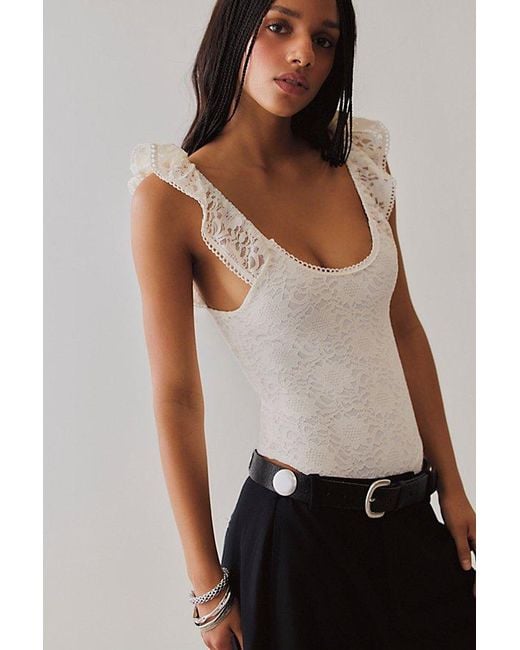 Nightcap Brown Sunflower Lace Bodysuit