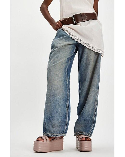 Free People Blue Iris Flatform Sandals