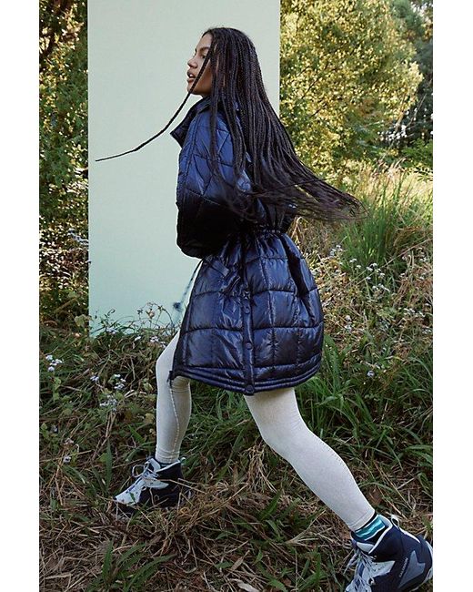 Fp Movement Blue Patricia Packable Poncho Puffer