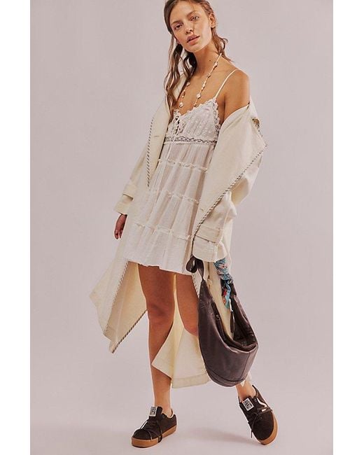 Free People Sunsetter Mini Slip in Natural | Lyst