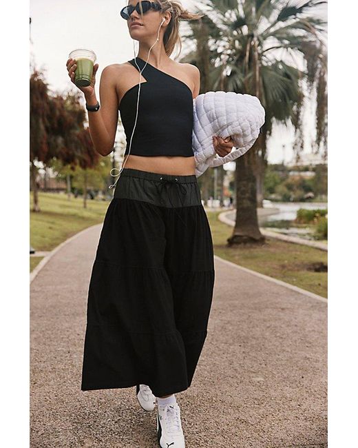 Fp Movement Black Bloomer Wide Leg Pants