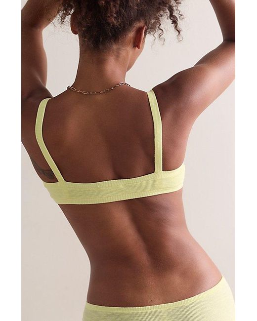 Intimately By Free People Yellow Throw On Rib Bralette By