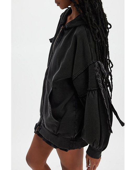 Free People Black Bow Girl Sweatshirt