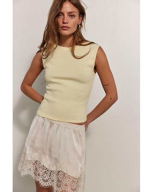 Free People Natural Ballad Reversible Tank Top