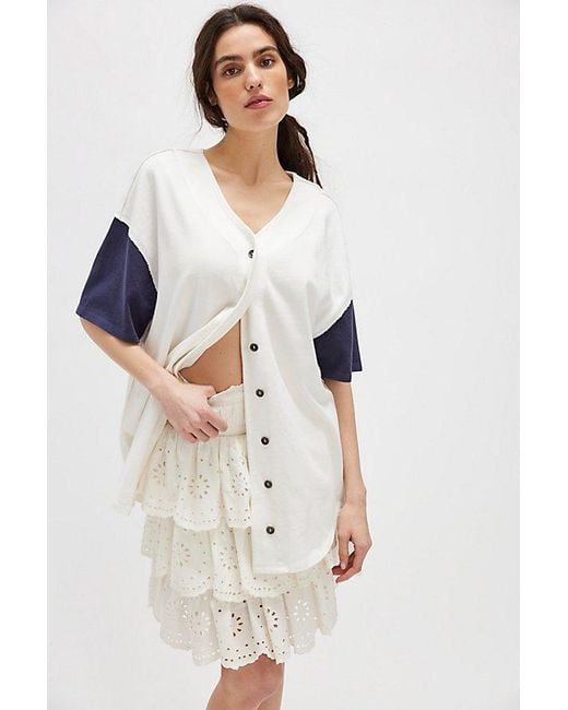 Free People Multicolor Homerun Tee